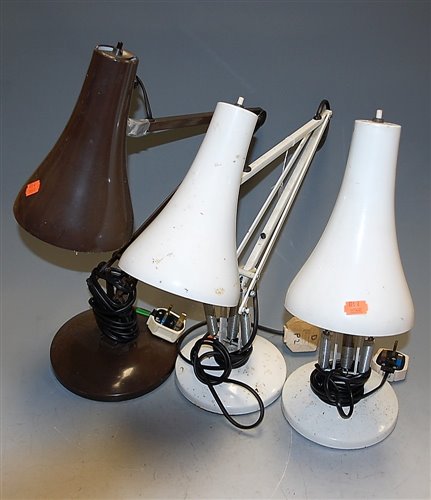 Lot 23 - Three anglepoise lamps