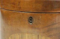 Lot 32 - A George III mahogany and specimen marquetry...