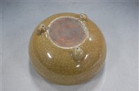 Lot 38 - A Chinese stoneware crackle glazed bowl,...
