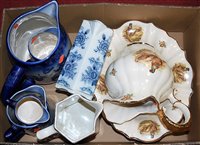 Lot 82 - Assorted Staffordshire wares, to include jugs,...