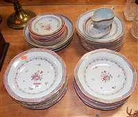 Lot 106 - A quantity of Chinese famille rose table wares,...