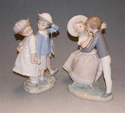 Lot 116 - A Lladro porcelain figure of a dancing couple,...