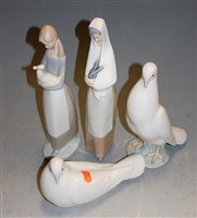 Lot 117 - Four various Nao porcelain figures, to include...