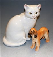 Lot 182 - A Staffordshire white glazed ceramic model of...