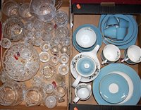 Lot 188 - A Royal Doulton Rose Elgan's tea set; together...