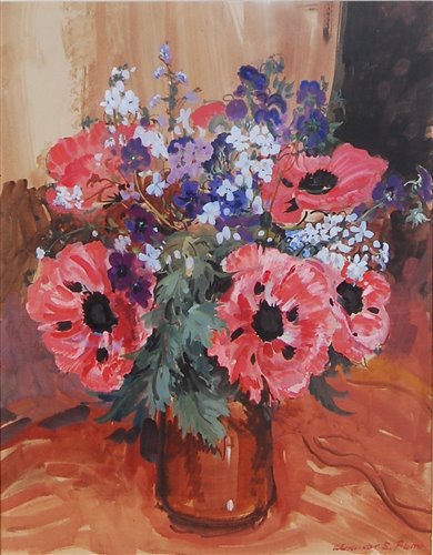 Lot 288 - Alexander S. Burns (1911-1987) - Poppies in a...