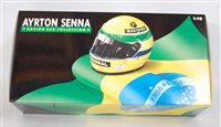 Lot 2525 - A Minichamps 1/18 scale Ayrton Senna racing...