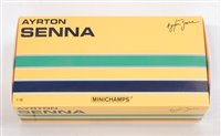Lot 2526 - A Minichamps 1/18 scale Ayrton Senna...