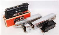 Lot 363 - A small tray containing Lionel black 2-4-2...