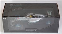 Lot 2533 - A Minichamps 1/18 scale model of a Mercedes...