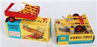 Lot 1605 - A Corgi Toys boxed farming implements diecast...