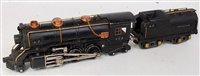 Lot 396 - American Flyer black electric steam outline...