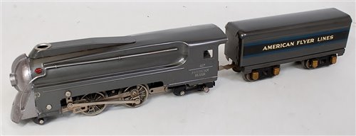 Lot 397 - American Flyer grey electric steam outline 2-4-...