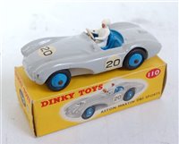 Lot 1966 - A Dinky Toys No. 110 Aston Martin DB3 sports...