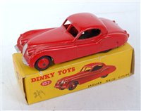 Lot 1973 - A Dinky Toys No. 157 Jaguar XK 120 coupe...