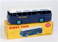 Lot 1978 - A Dinky Toys No. 283 BOAC coach comprising...
