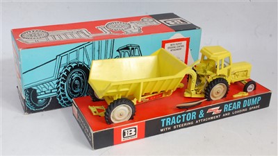 Lot 1462 - A Britains No. 9630 Fordson tractor and rear...