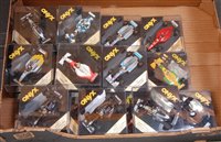 Lot 2572 - 20 various plastic cased Onyx 1/43 scale F1...