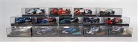 Lot 2585 - 14 various plastic cased Onyx 1/43 scale F1...