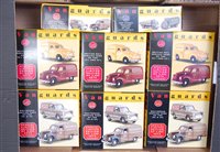 Lot 2596 - 14 various boxed Vanguards 1/43 scale limited...