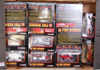 Lot 2624 - 14 various boxed Corgi Fire Heroes series...