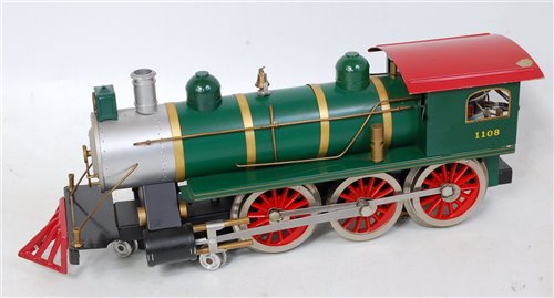 Lot 446 - Classic GI green/red steam outline 4-6-0...