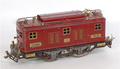 Lot 454 - Lionel maroon 0-4-0 Standard GI fitted with...