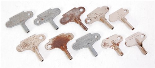 Lot 481 - Ten post war Hornby keys (VG)