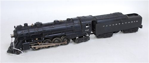 Lot 523 - Lionel cast 2-8-4 steam outline black loco no...