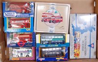 Lot 2665 - Eight various boxed Corgi and Matchbox public...