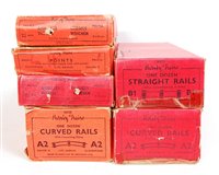 Lot 568 - Small tray boxed Hornby '0' gauge clockwork...