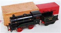 Lot 494 - 1931 Hornby no 0 loco and tender clockwork 0-4-...