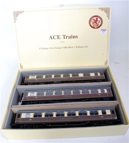 Lot 539 - ACE Trains 40cm series coaches C/12 BR...