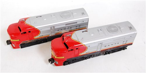 Lot 550 - Lionel silver/red Santa Fe BoBo diesel no. 218...