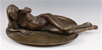 Lot 257 - Philip Nathan - Naiad, a large bronze model of...
