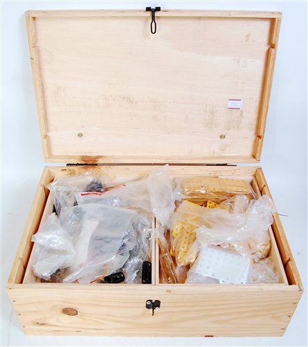 Lot 155 - Home-made wooden box (converted from a French...