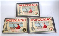 Lot 189 - Three Meccano outfits: Inventor’s Outfits A &...