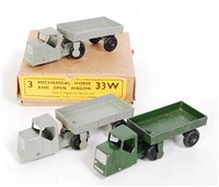 Lot 2016 - A Dinky Toys No. 33W mechanical horse and open...