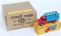 Lot 2021 - A Dinky Toys trade box No. 30N/343 farm...