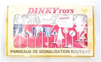 Lot 2031 - A French Dinky Toys No. 593 Road sign set,...