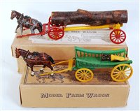 Lot 1280 - A Charbens model farm series boxed wagon group...
