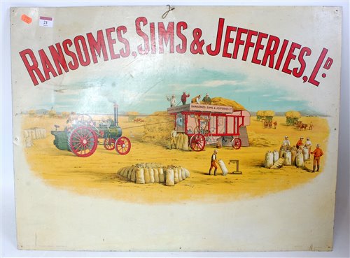 Lot 21 - A very fine lithograph printed advertising...