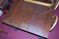 Lot 360 - An Arts & Crafts oak refectory table, the...