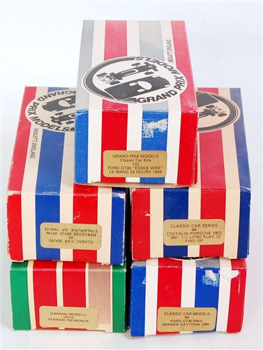 Lot 1590 - Five various boxed Grand Prix models and...