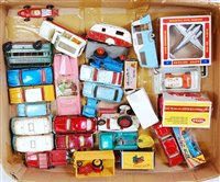 Lot 2063 - A quantity of mixed playworn and boxed diecast...