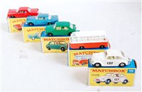 Lot 2368 - Five various boxed Matchbox 1/75 series...
