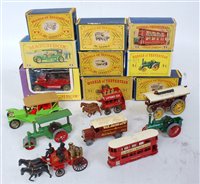 Lot 2370 - Nine various boxed Matchbox Models of...