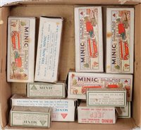 Lot 3208 - 11 various boxed Triang Minic tinplate and...