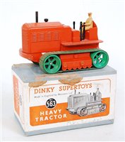 Lot 2073 - A Dinky Toys No. 563 heavy tractor comprising...
