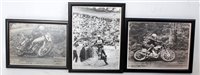 Lot 29 - Three various motorcycle racing prints, one...